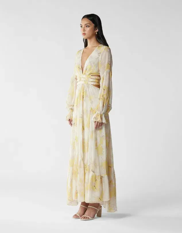 MVN La Lumber Maxi Dress Floral Print Size AU 10 - Image 5