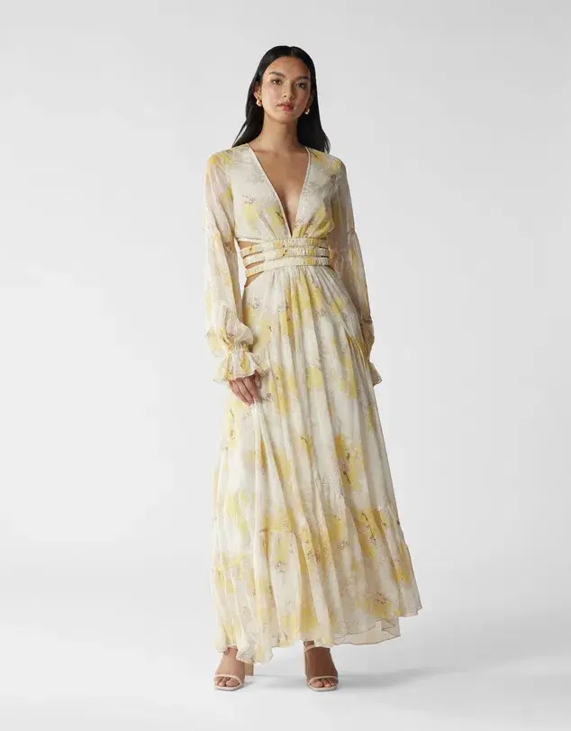 MVN La Lumber Maxi Dress Floral Print Size AU 10 - Image 1