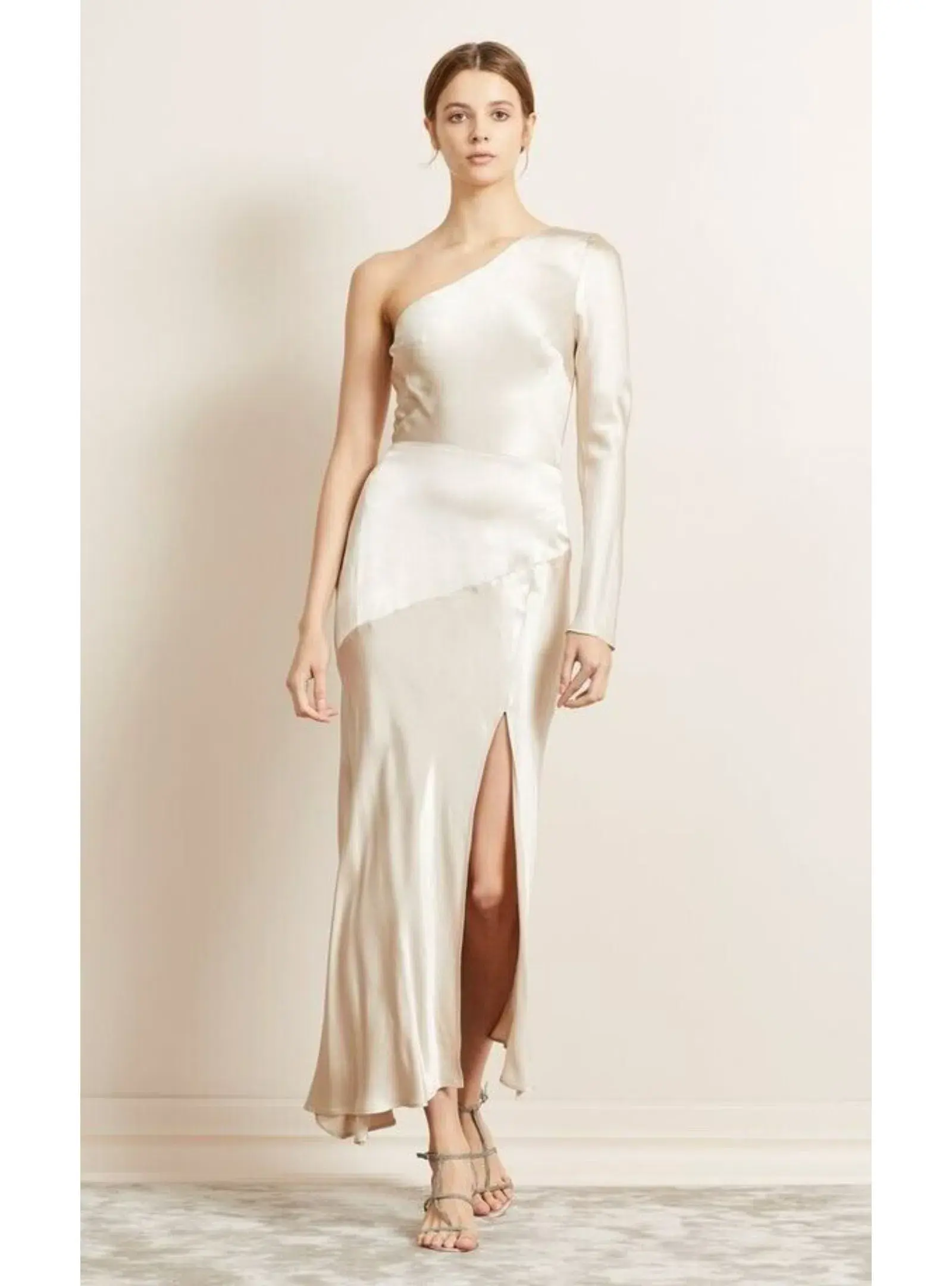 Bec & Bridge Moon Dance Asym Dress Sand Size AU 10 - Image 1