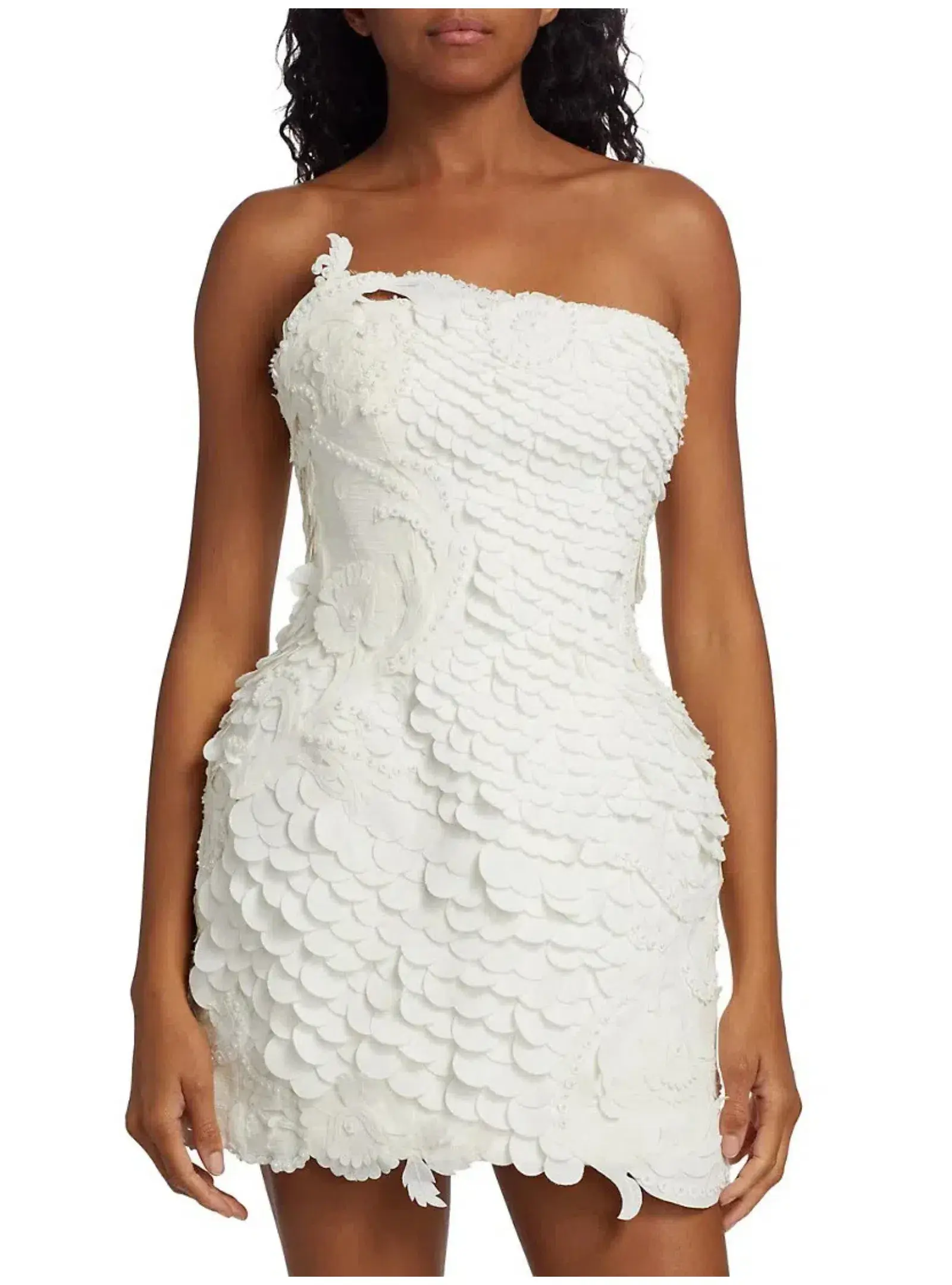 Zimmermann Tama Filigree Mini Dress Ivory Size 2 / AU 12  - Image 2