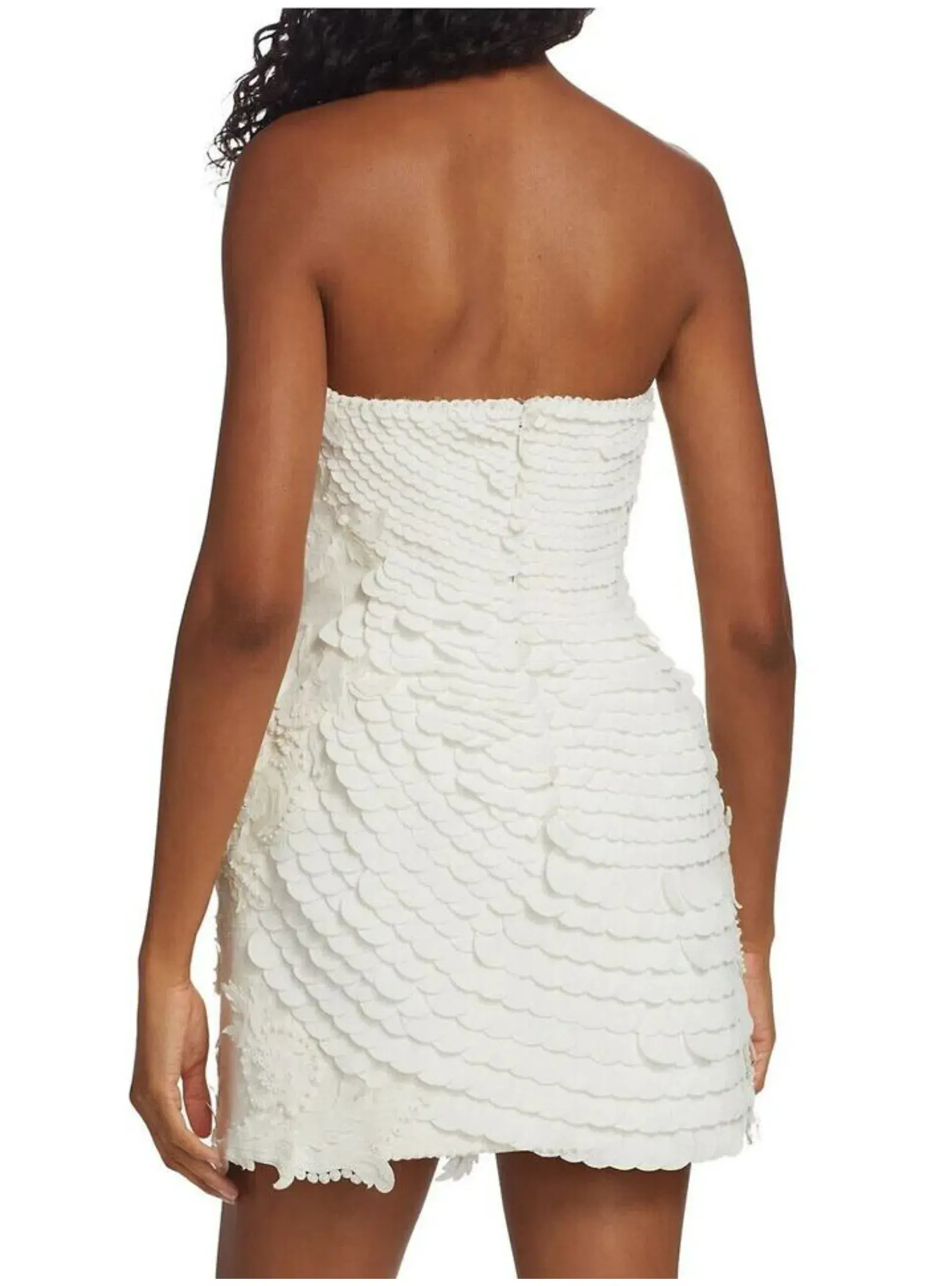 Zimmermann Tama Filigree Mini Dress Ivory Size 2 / AU 12  - Image 3