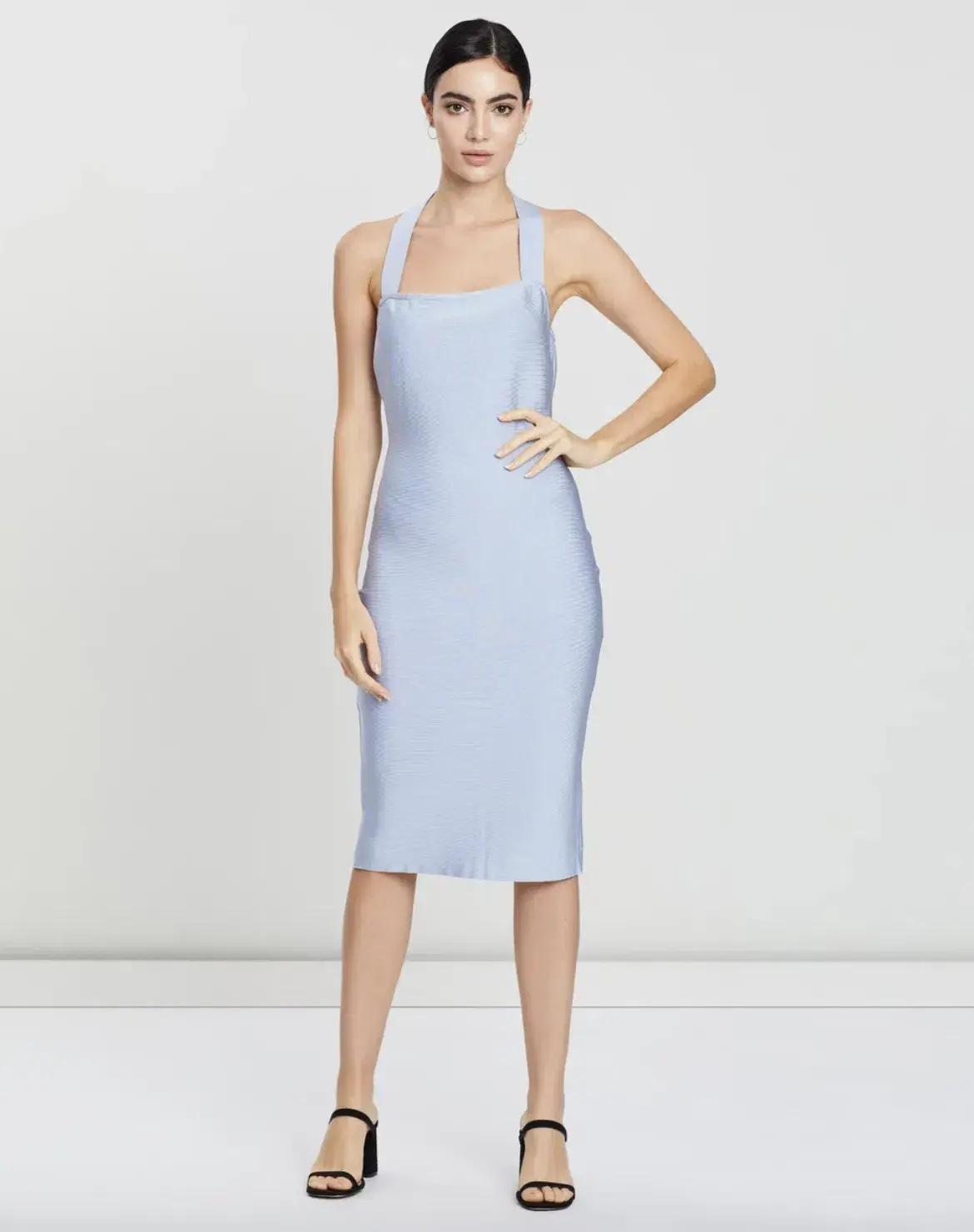 Misha Julia Midi Dress Sky Blue Size 4 - Image 2