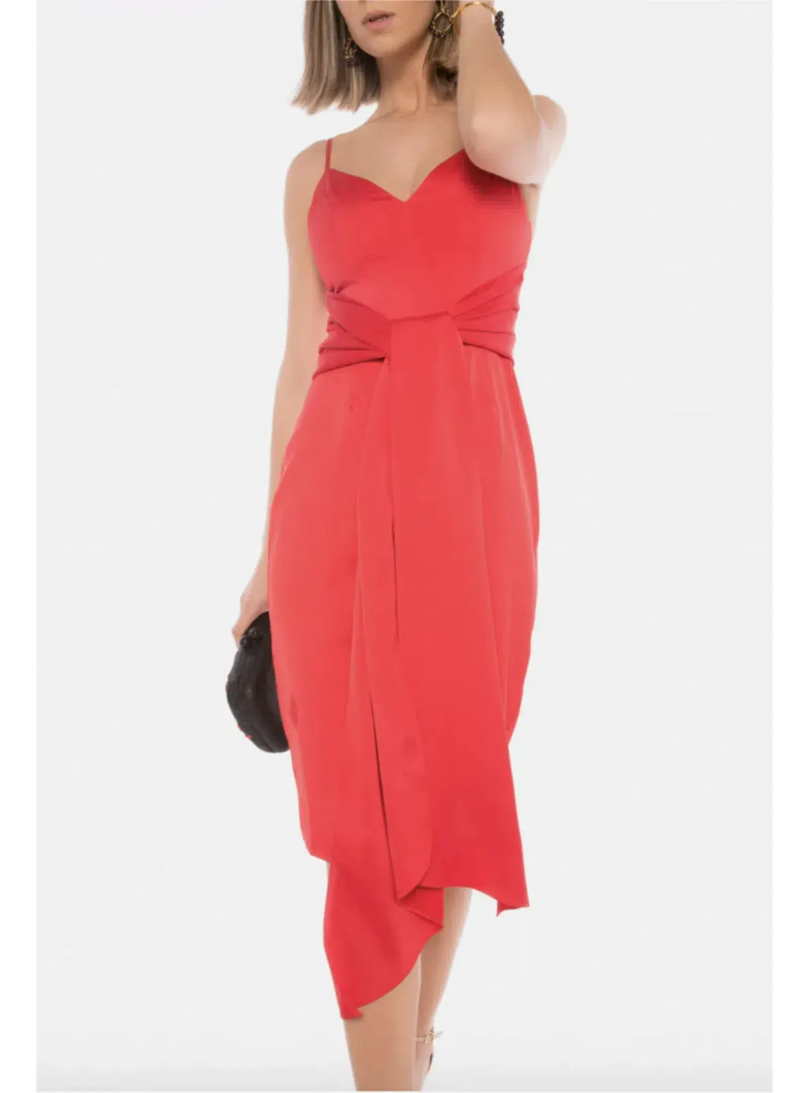 Misha Danielle Dress Red Size 4  - Image 3