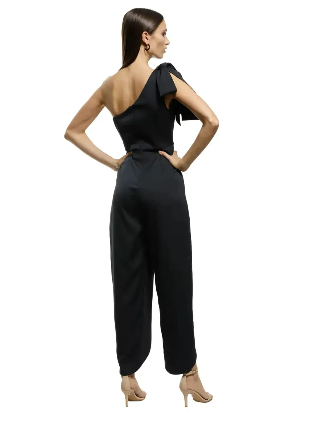 MISHA Joanna Jumpsuit Black Size 8  for rent on The Volte - main image