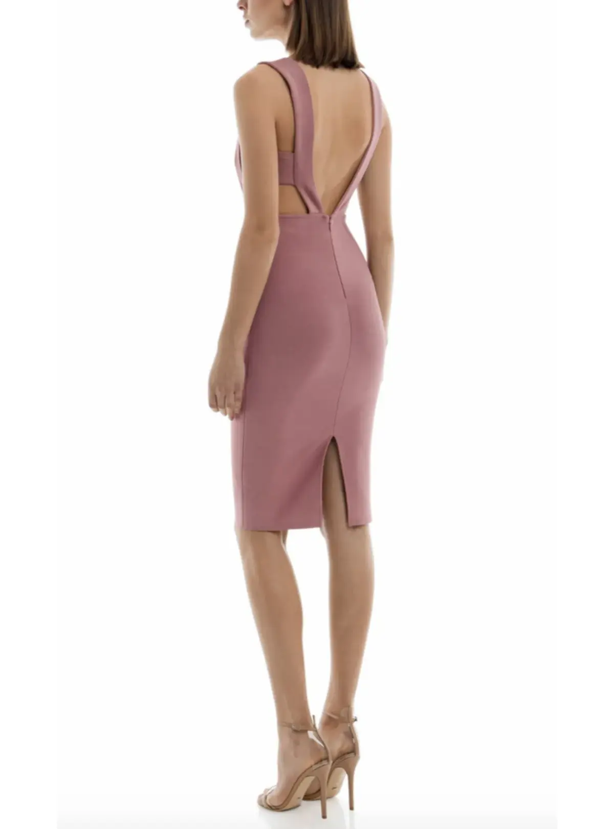 Misha Maxwell Dress Dusty Rose Size 10  - Image 4