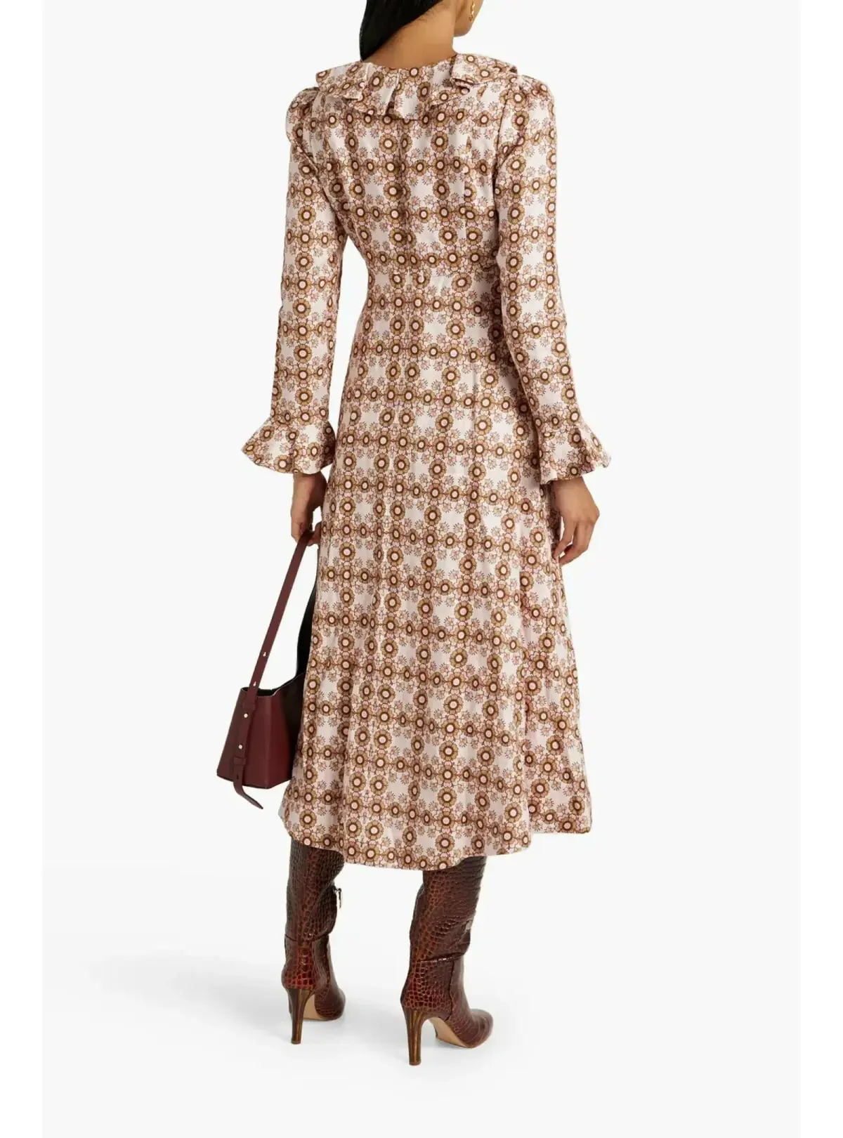 Zimmermann Daisy Midi Dress Pink Daisy Size 0 / AU 8  - Image 2