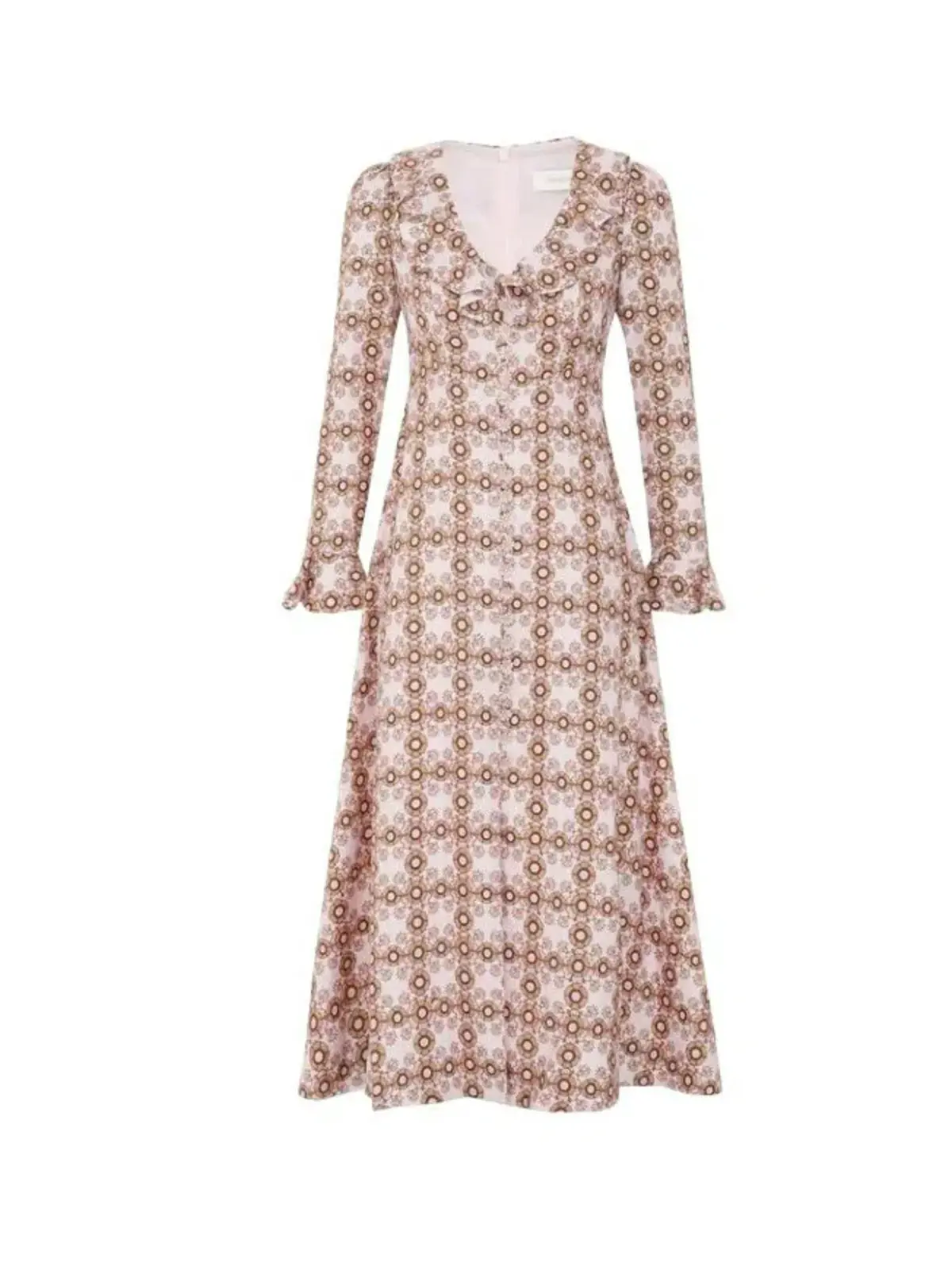 Zimmermann Daisy Midi Dress Pink Daisy Size 0 / AU 8  - Image 3