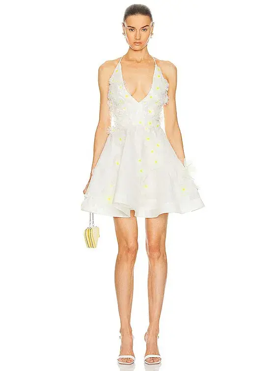 Zimmermann Matchmaker Daisy Mini Dress Ivory Size 2 / AU 12  - Image 1