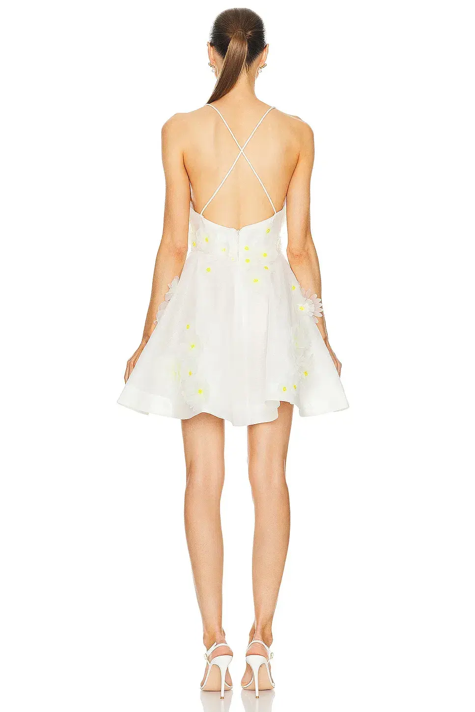 Zimmermann Matchmaker Daisy Mini Dress Ivory Size 2 / AU 12  - Image 3