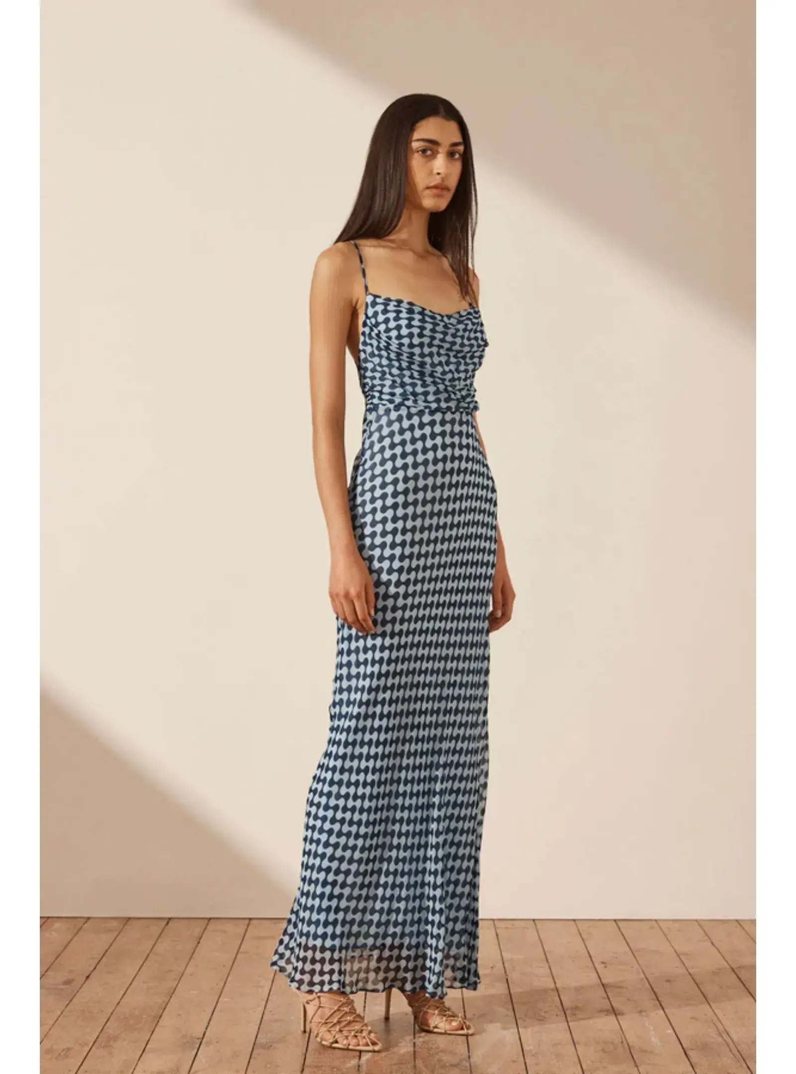 Shona Joy Elina Lace Maxi Dress in Midnight/Ice Size AU 8 - Image 2