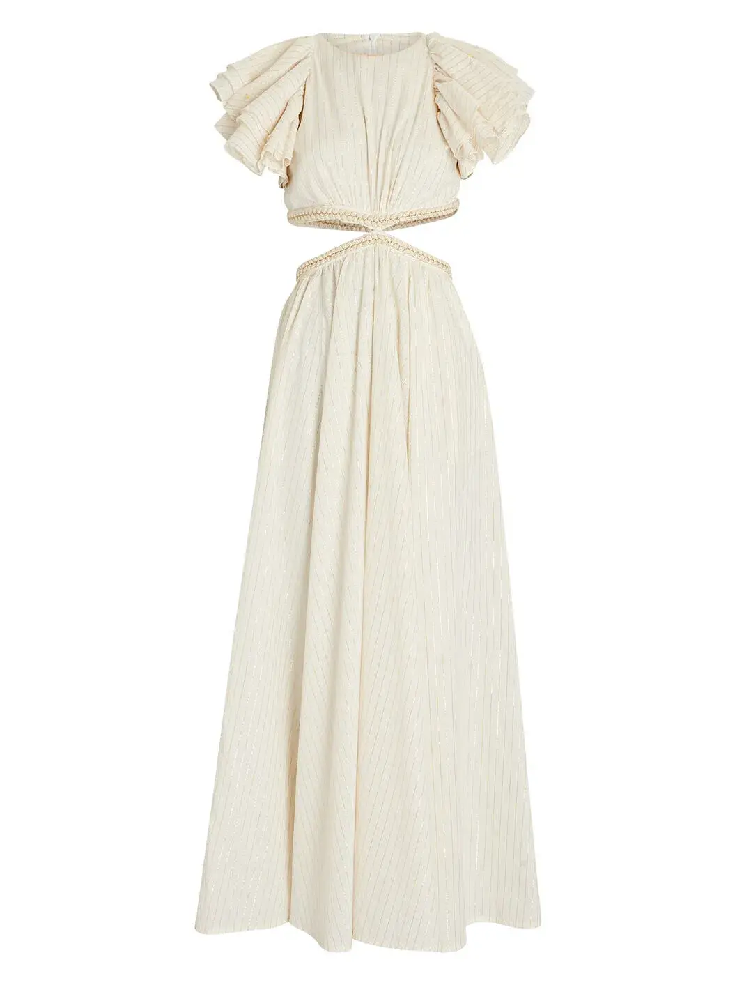 Zimmermann Anneke Cut Out Ruffle Dress Ivory Size 1 / AU 10  - Image 3