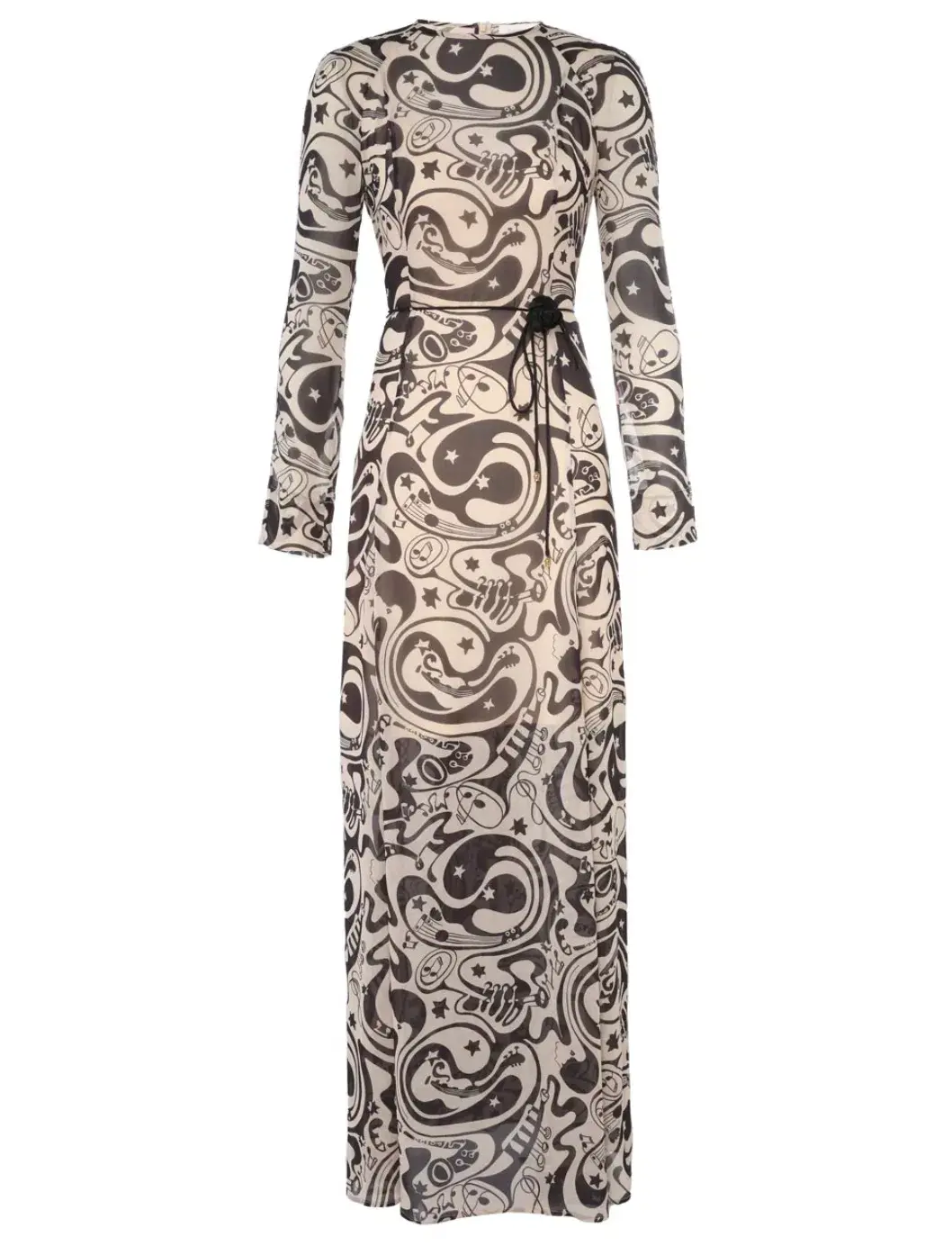 Zimmermann The Matchmaker Sheath Dress in Black/Tea Abstract Musical Size 0/8 AU - Image 1