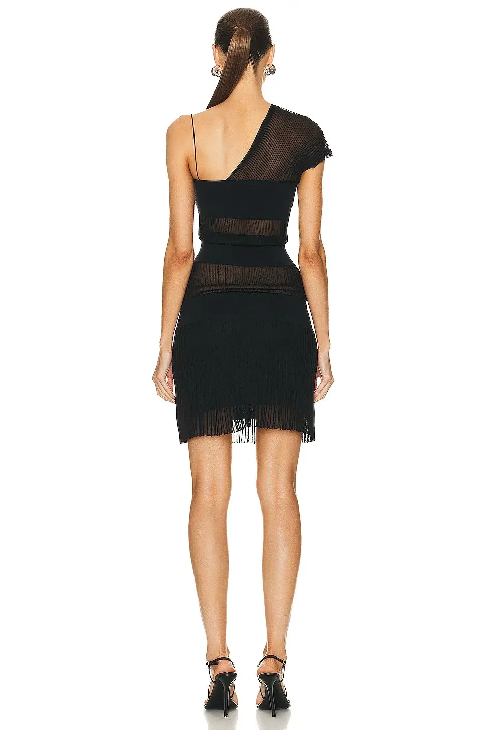 Christopher Esber Shadow Line Knitted Cami Dress Black  Size XS/Au 6 - Image 4