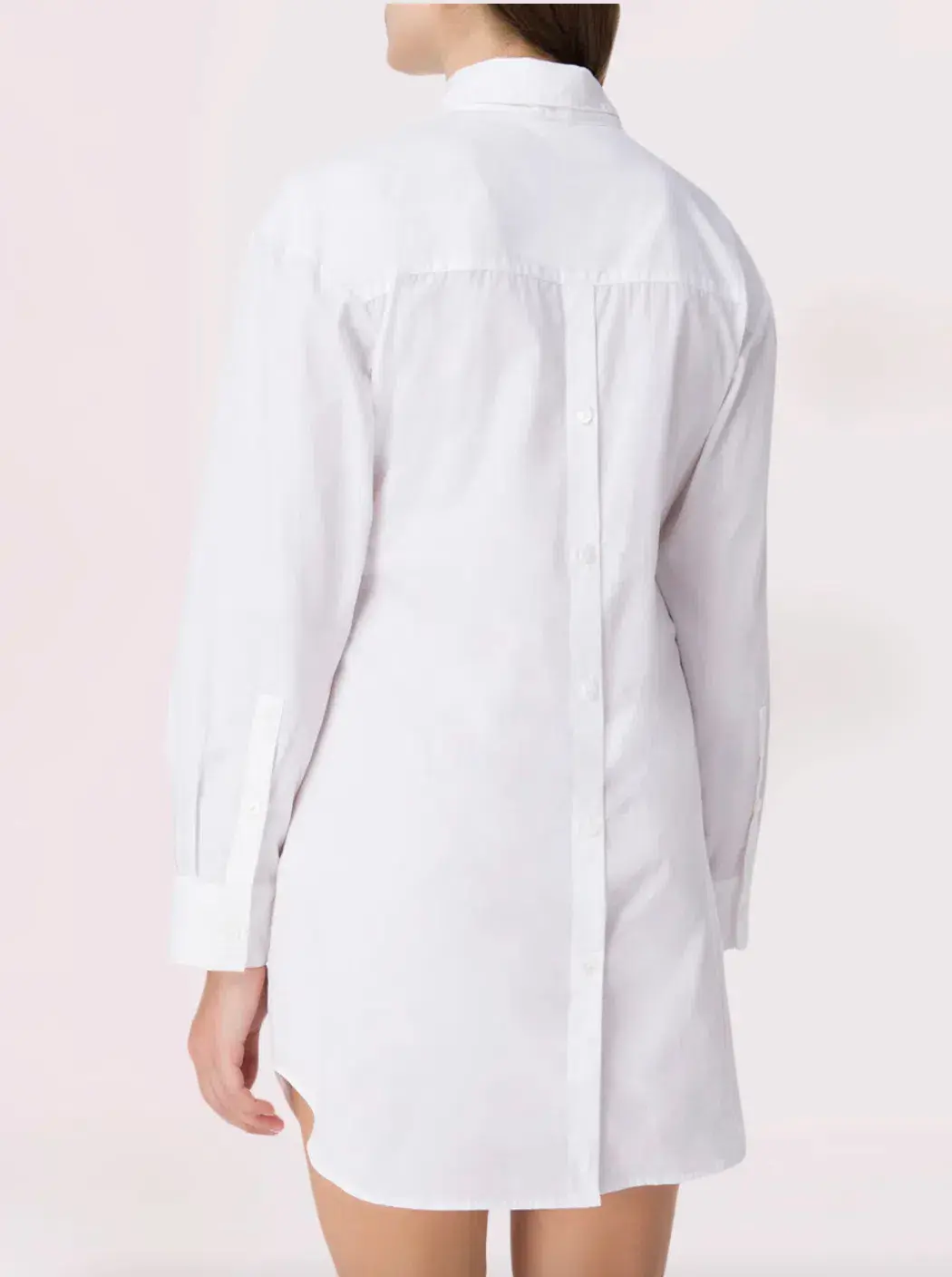 Christopher Esber Spiral Ruched Shirt Dress White  Size 4 AU - Image 4