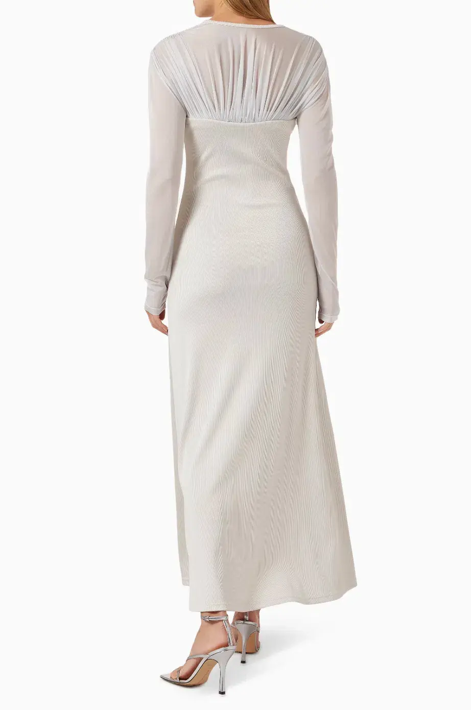 Christopher Esber  Encase Sheer Underwire Dress Silver Size 10 AU - Image 3
