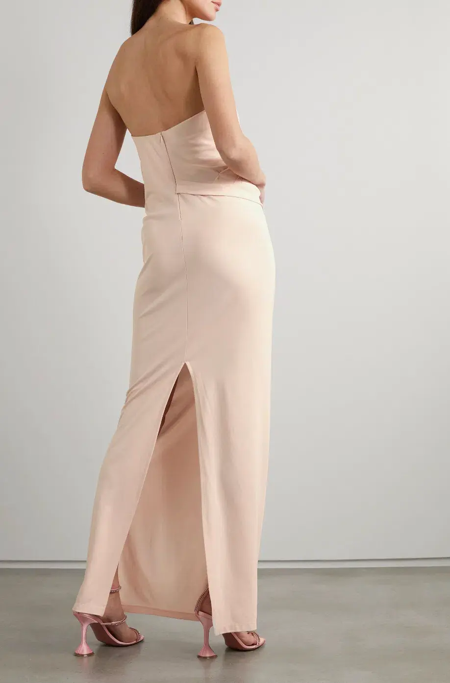 Christopher Esber Balm Strapless Ruched Dress Pink Size AU 10  - Image 2