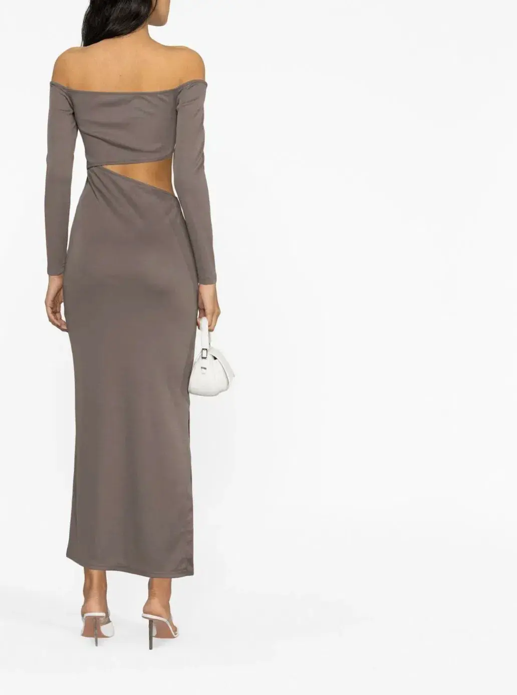 Christopher Esber Distort Quartz Shoulderless Dress Cinder Size 12 AU - Image 2