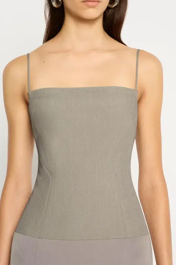 Sass & Bide On Your Mind Maxi Dress Soft Taupe Size 8 - Image 4