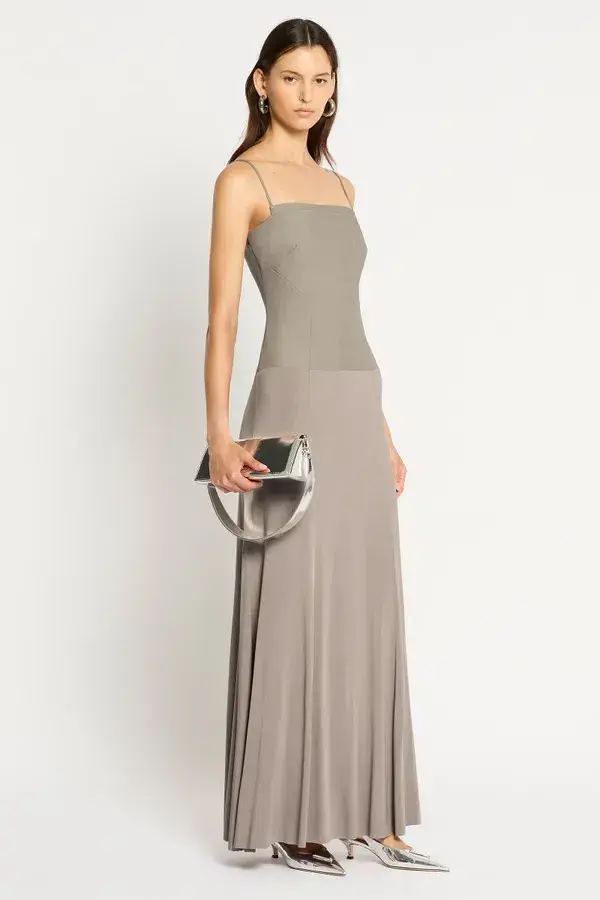 Sass & Bide On Your Mind Maxi Dress Soft Taupe Size 8 - Image 3