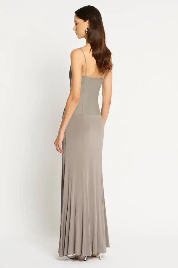 Sass & Bide On Your Mind Maxi Dress Soft Taupe Size 8 for rent on The Volte - main image