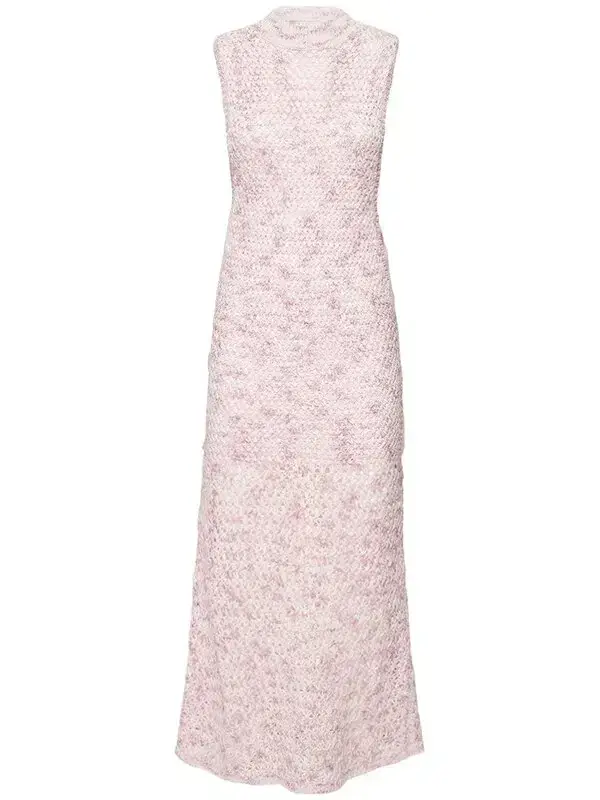  Christopher Esber Cross Stitch Muscle Dress Pink Swirl  Size M/Au 10  - Image 3