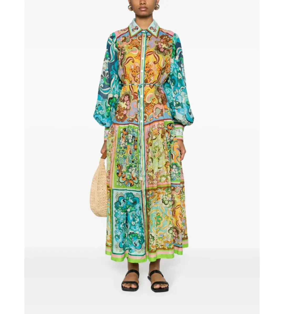 Alemais Dreamer Shirtdress Multi Size 14   for rent on The Volte - main image