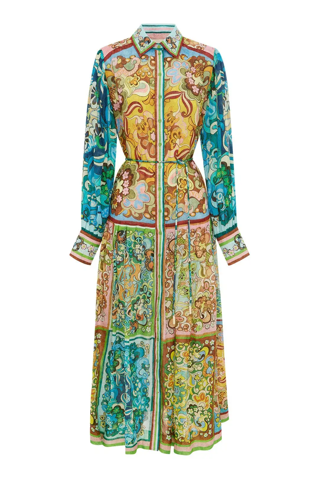 Alemais Dreamer Shirtdress Multi Size 14   for rent on The Volte - main image