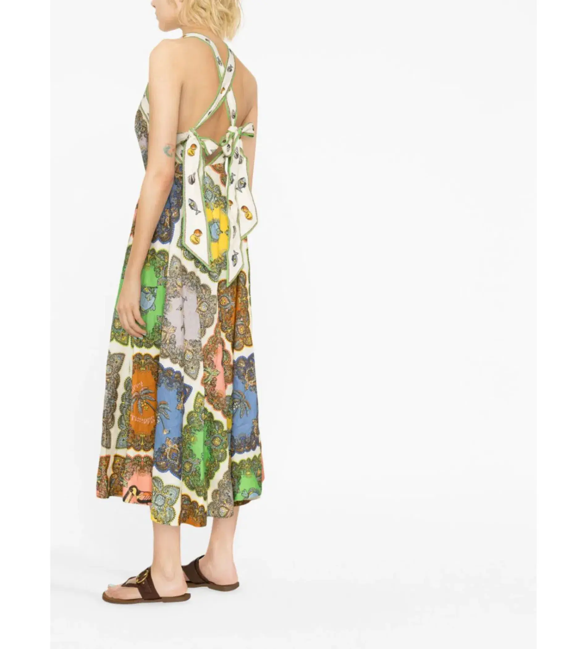 Alemais Trippy Troppo Halter Dress Multi Size 8 - Image 2
