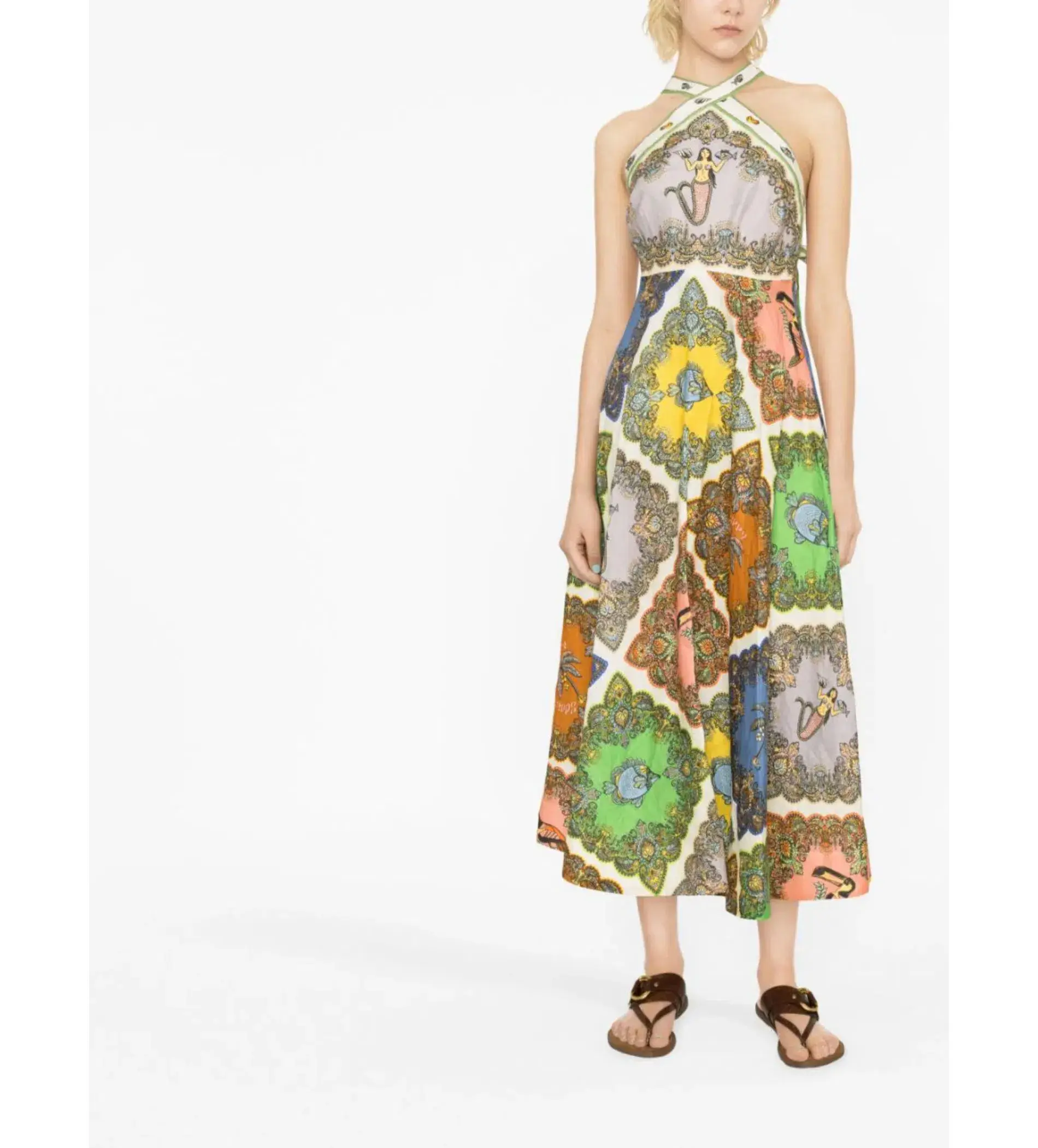 Alemais Trippy Troppo Halter Dress Multi Size 8 - Image 1