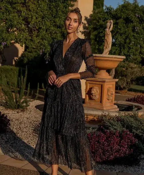 Sheike All That Sparkles Dress Ink Size 14 for rent on The Volte - main image