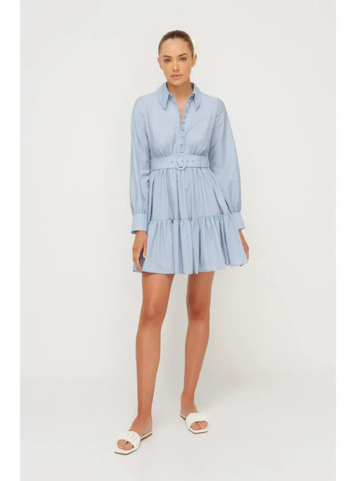 Sheike Abigail Dress Pale Blue Size AU 14 - Image 1