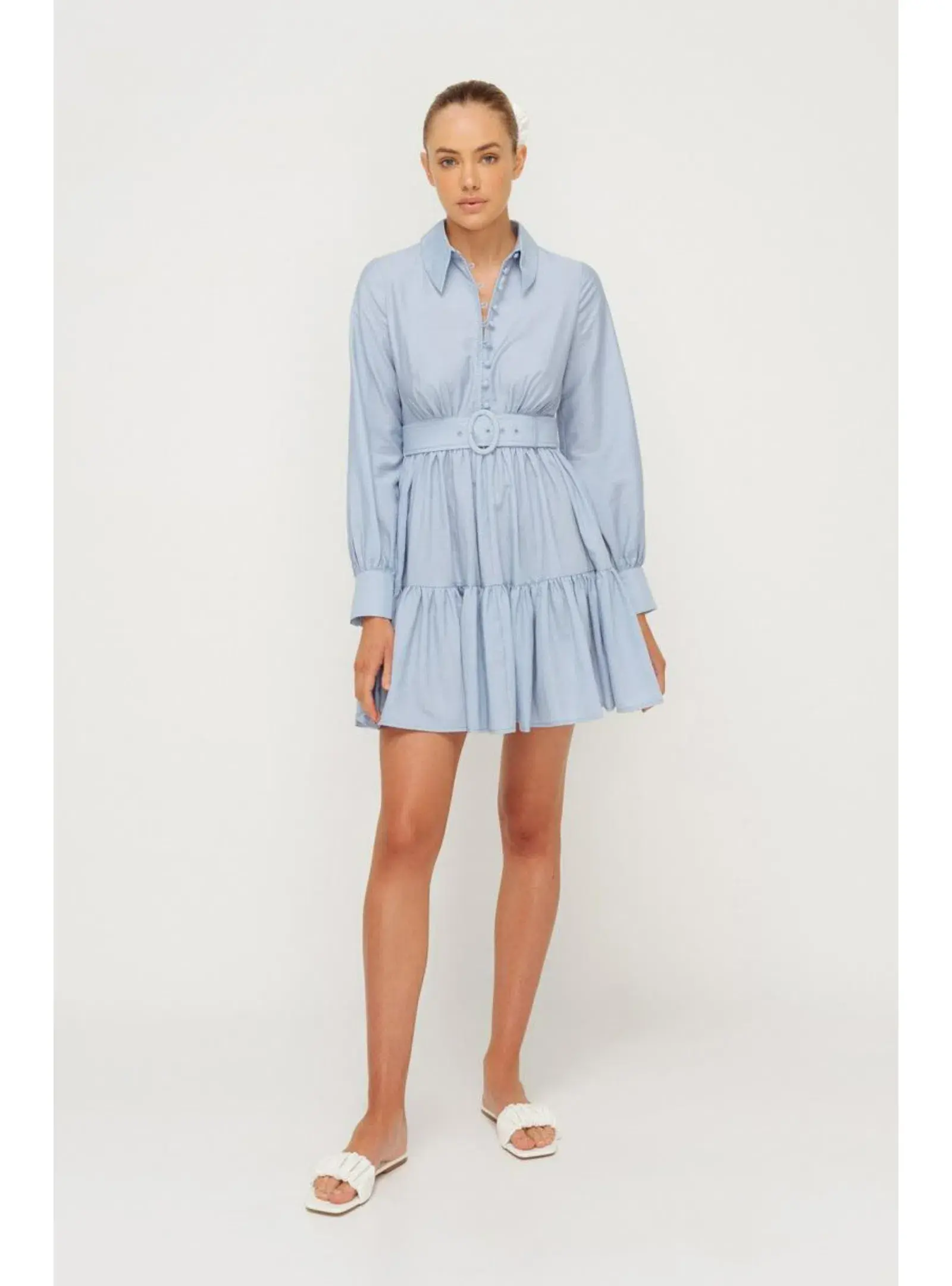Sheike Abigail Dress Pale Blue Size AU 14 - Image 1