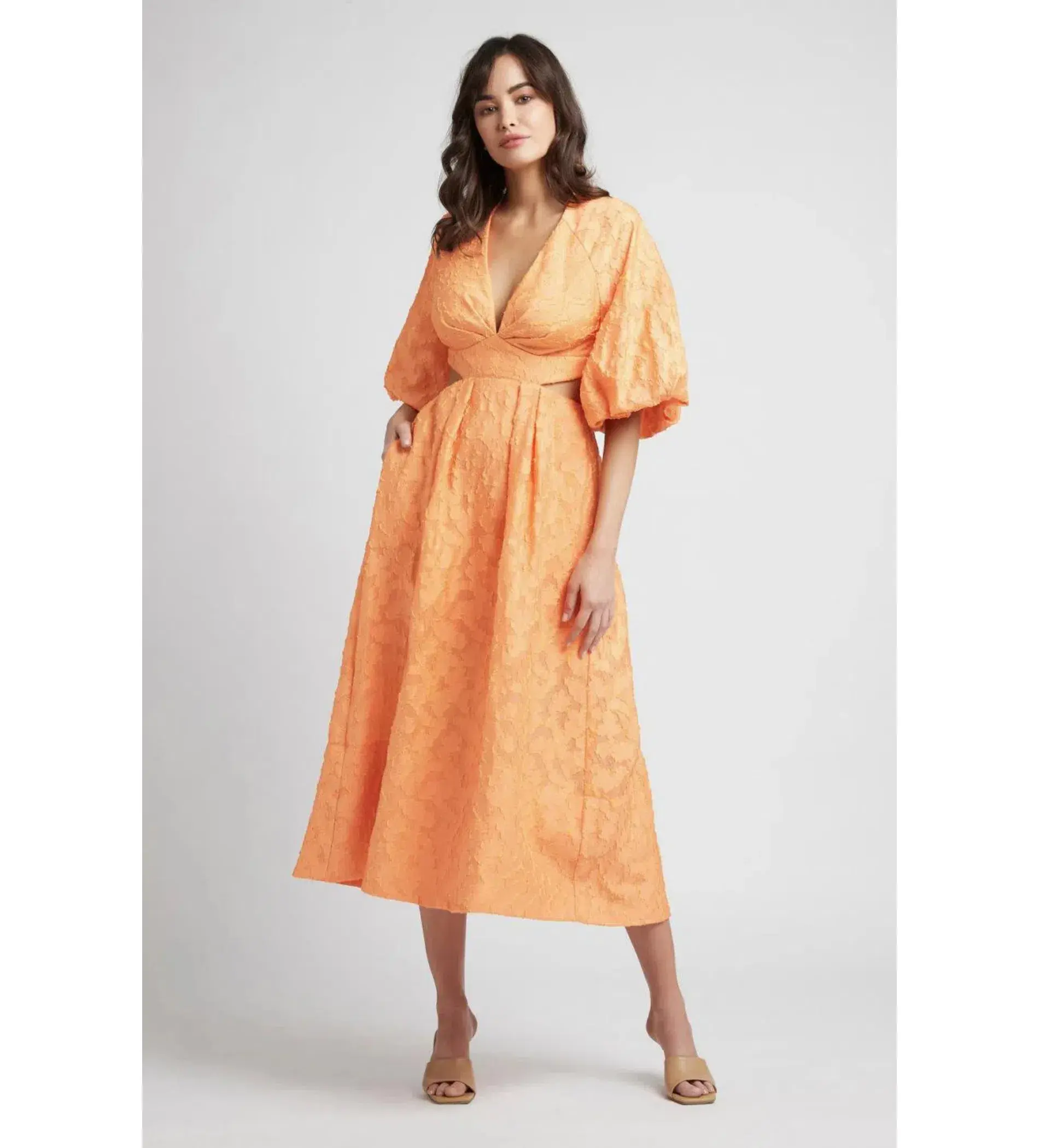 Sheike Estate Dress Tangerine Size AU 12 - Image 1