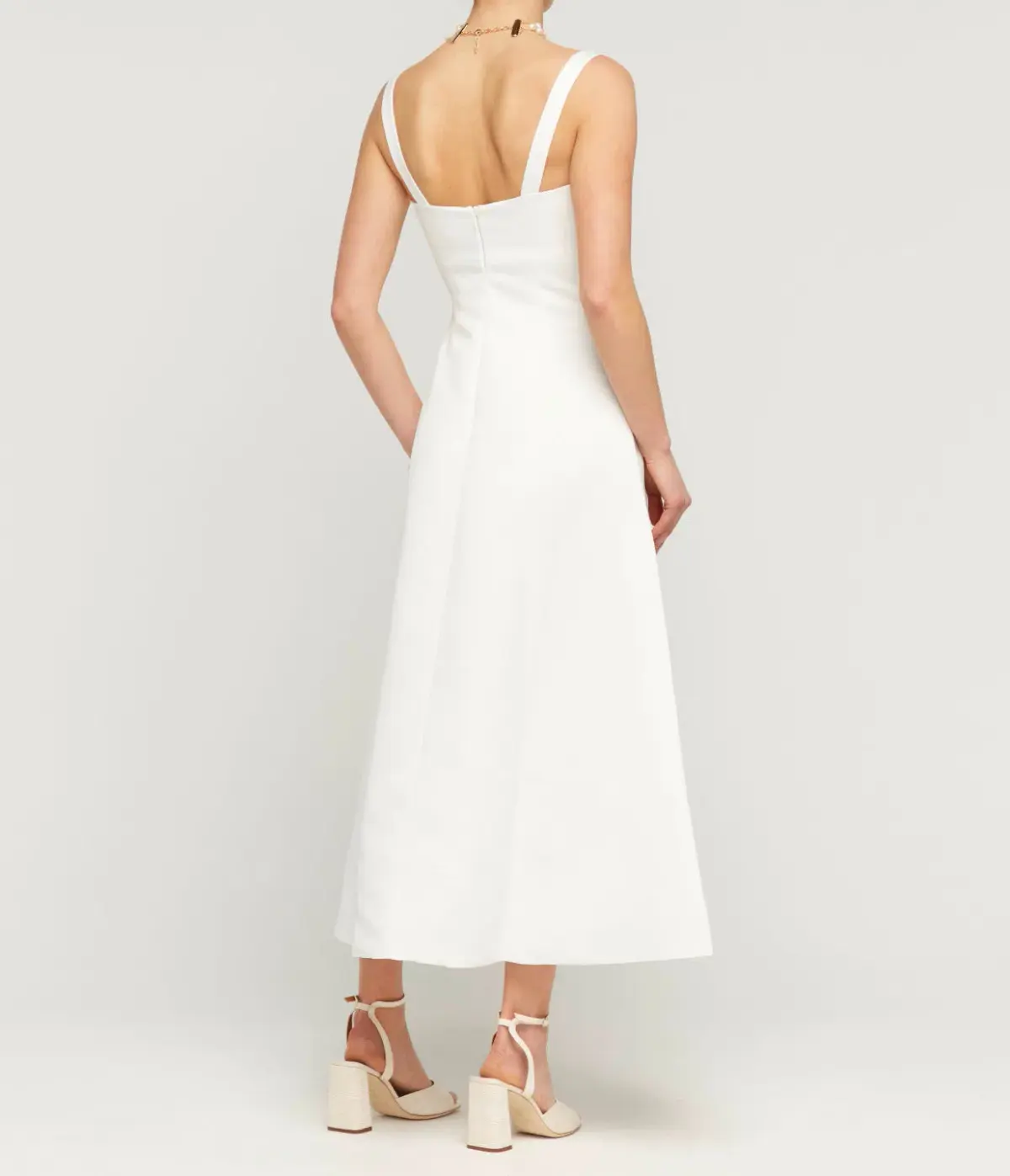 Leo Lin Odette Midi Dress Snow Size 8 - Image 6