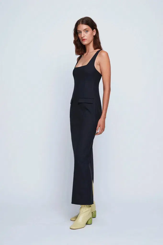 Anna Quan Ivana Maxi Dress Black Ink Size 6 - Image 3