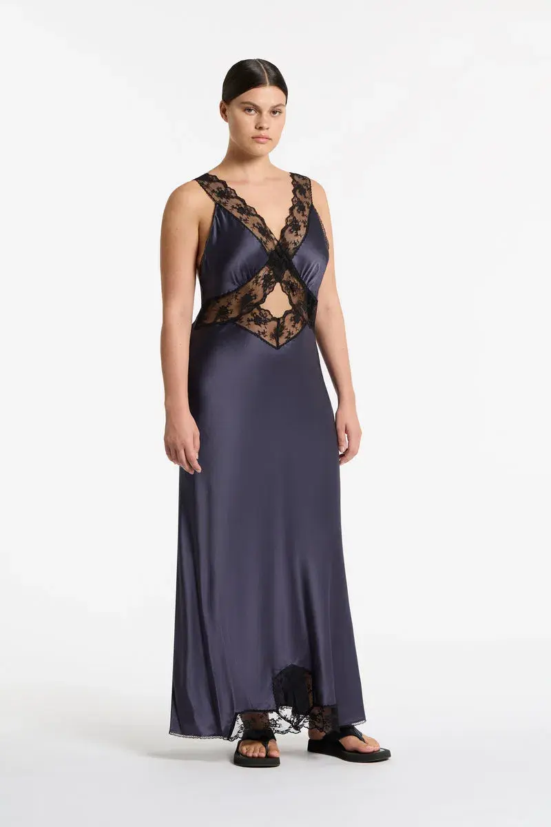 Sir the label Aries Cut Out Gown Navy Size 3/ AU 12 - Image 3