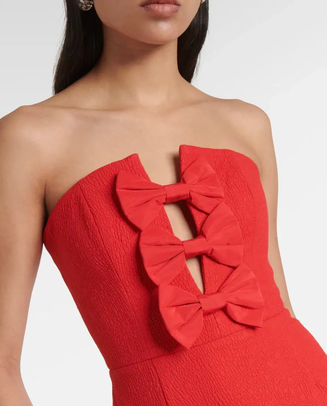 Rebecca Vallance Chiara Strapless Mini Dress Red Size 8 - Image 6