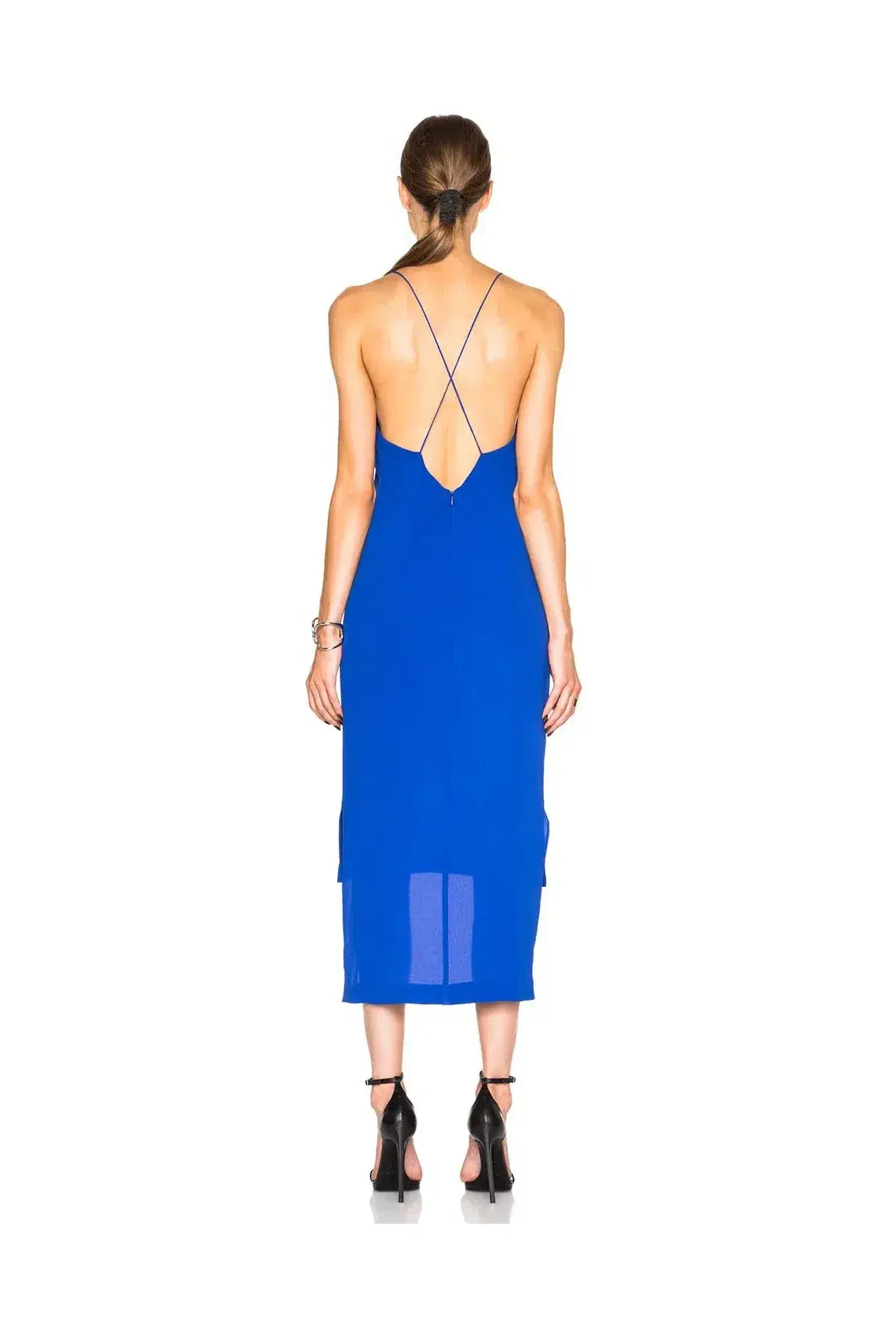 Dion Lee Fine Line Cami Slip Dress in Cobalt Blue Size 8 - Image 4