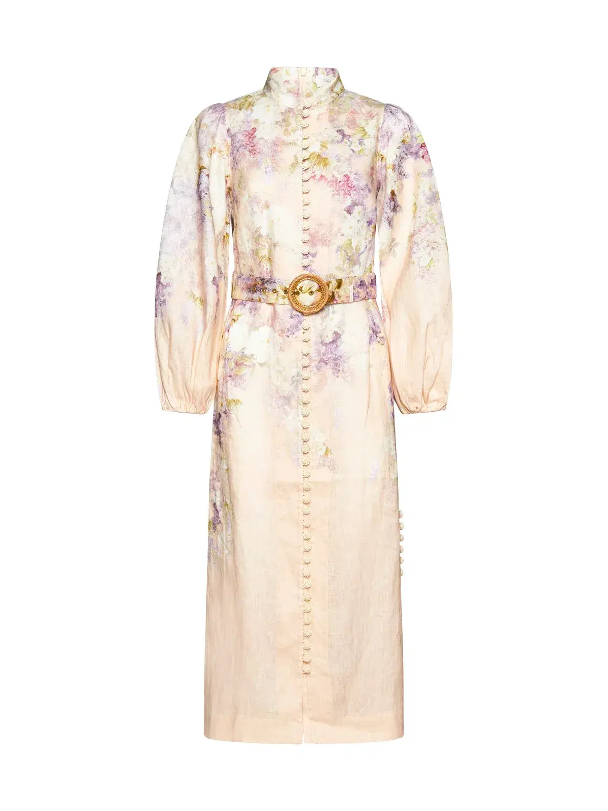 Zimmermann Lyrical Buttoned Midi Dress in Dreamy Floral Size 1/ AU 10 - Image 5