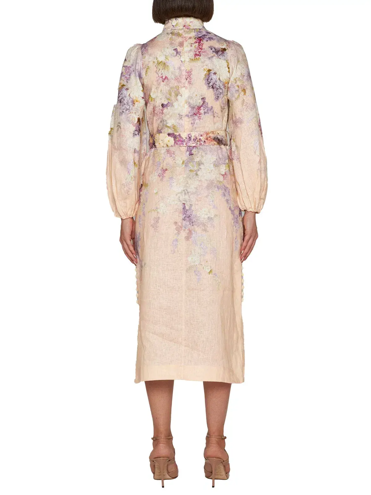 Zimmermann Lyrical Buttoned Midi Dress in Dreamy Floral Size 1/ AU 10 - Image 2