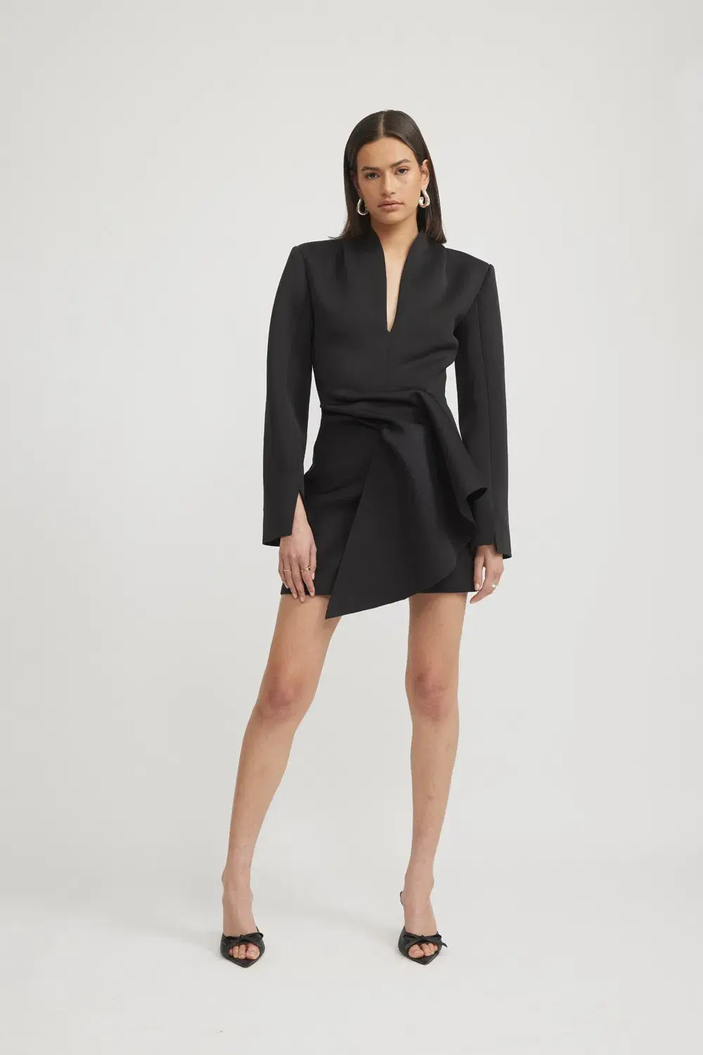 Tojha Nadia Mini Dress Black Size 12 - Image 2