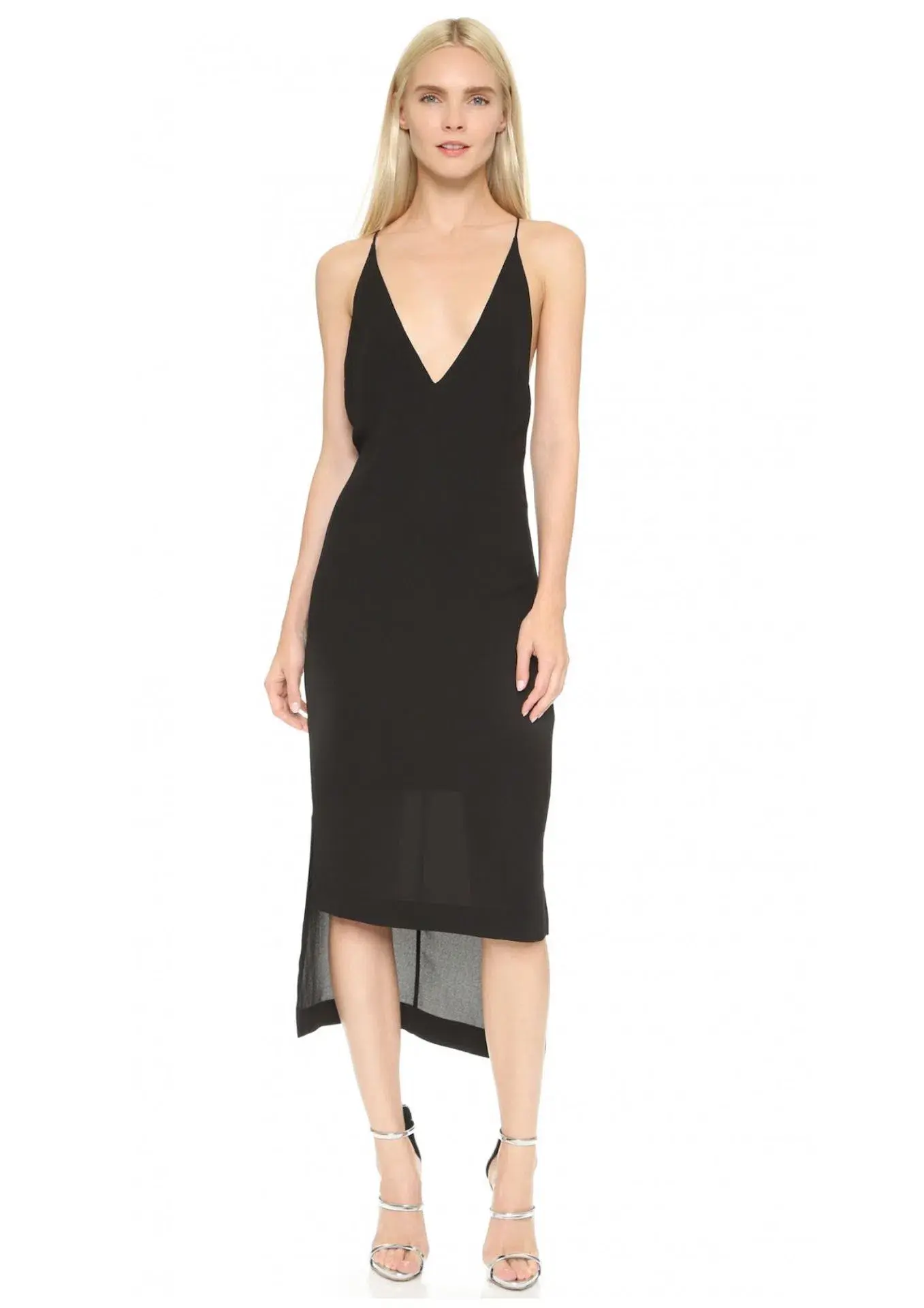 Dion Lee Fine Line Cami Slip Dress Black Size 10  - Image 1