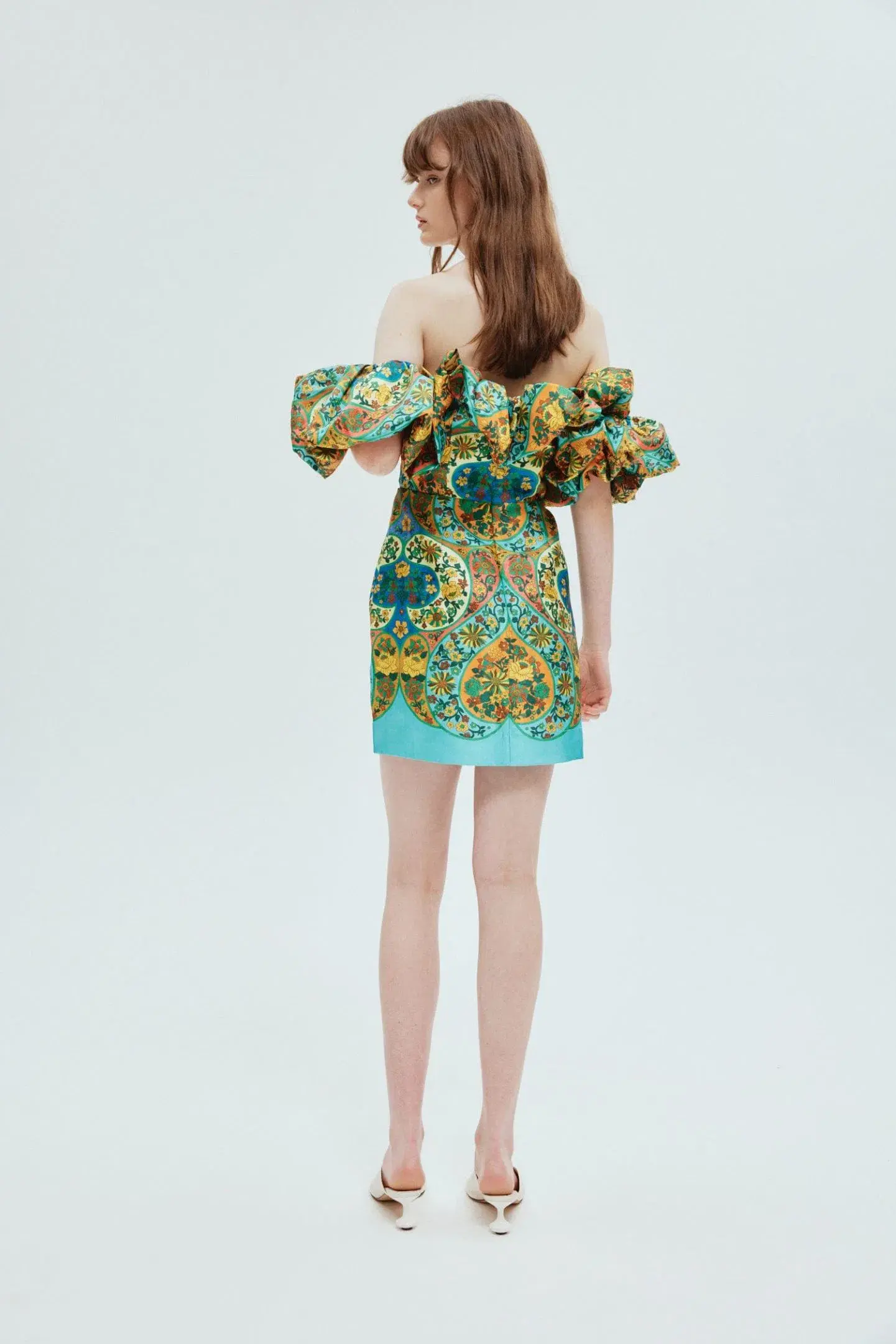 Alemais Sofie Off Shoulder Dress Multi Size 12 - Image 3