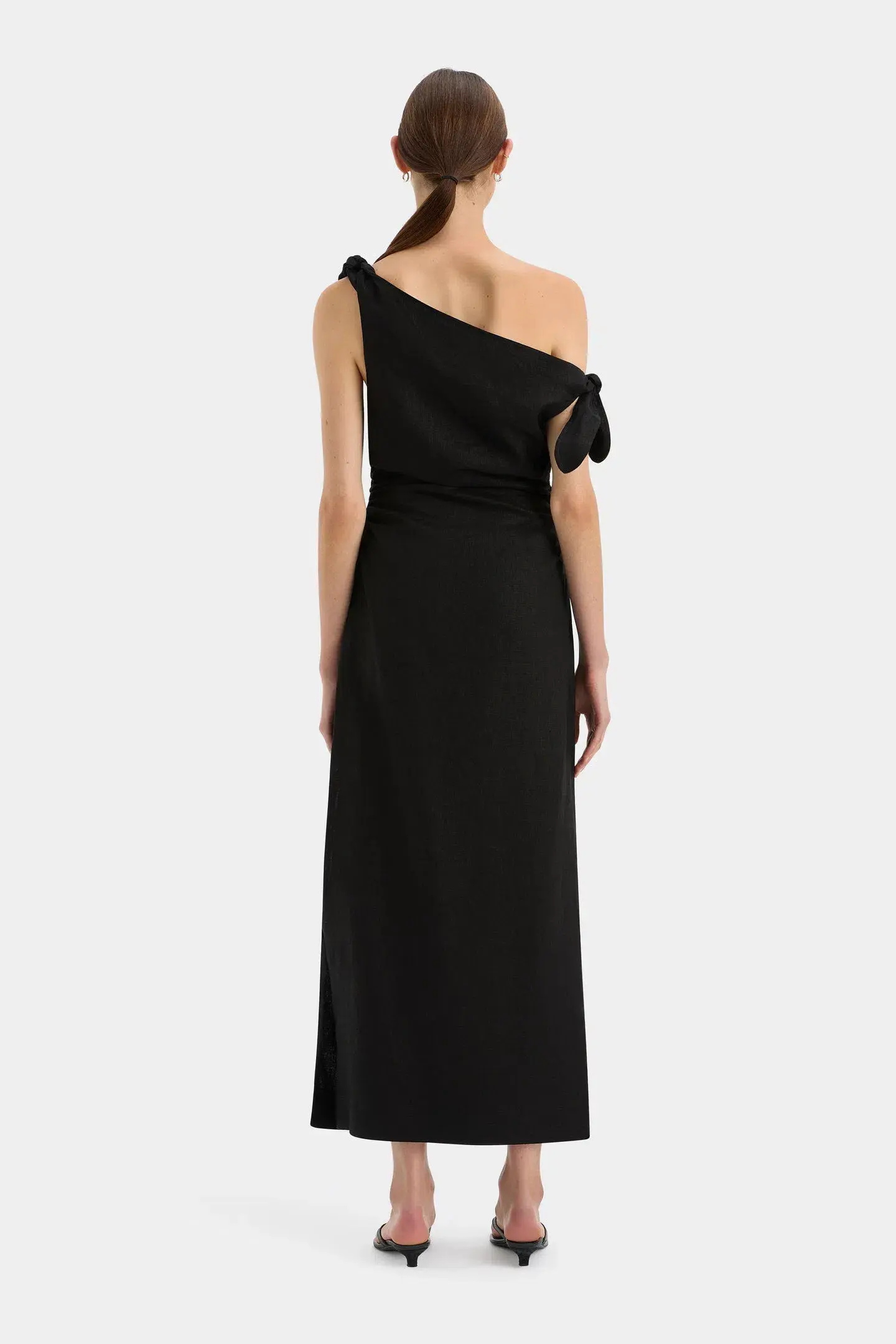 Sir the Label Bettina Off Shoulder Dress Black Size 10 - Image 2