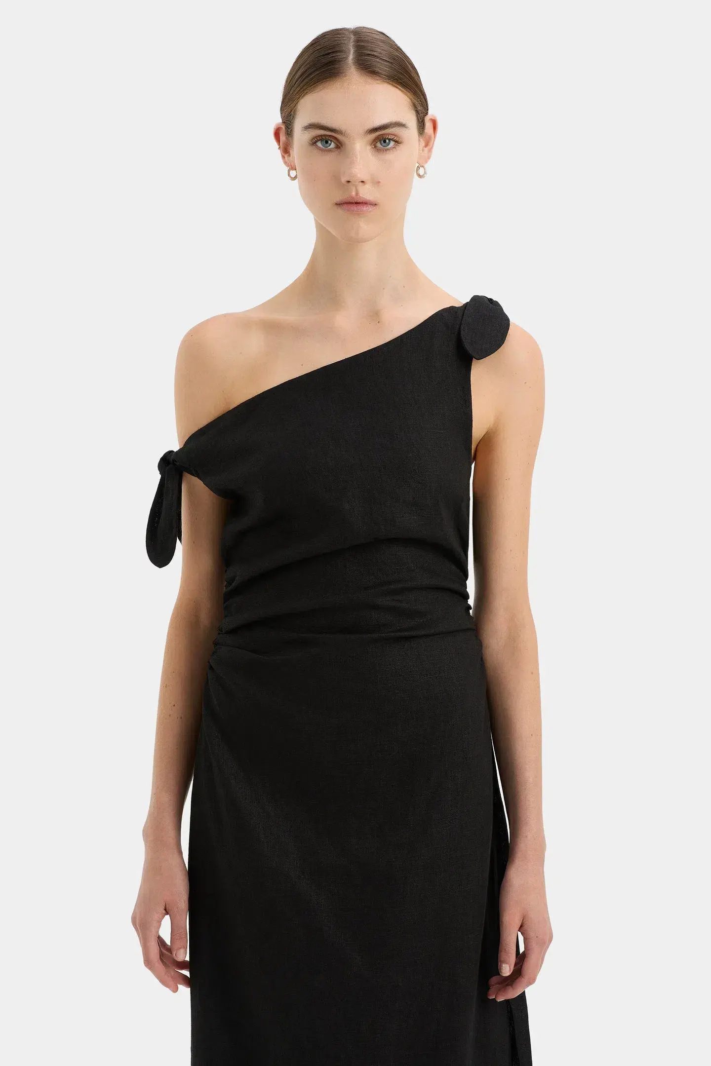 Sir the Label Bettina Off Shoulder Dress Black Size 10 - Image 3