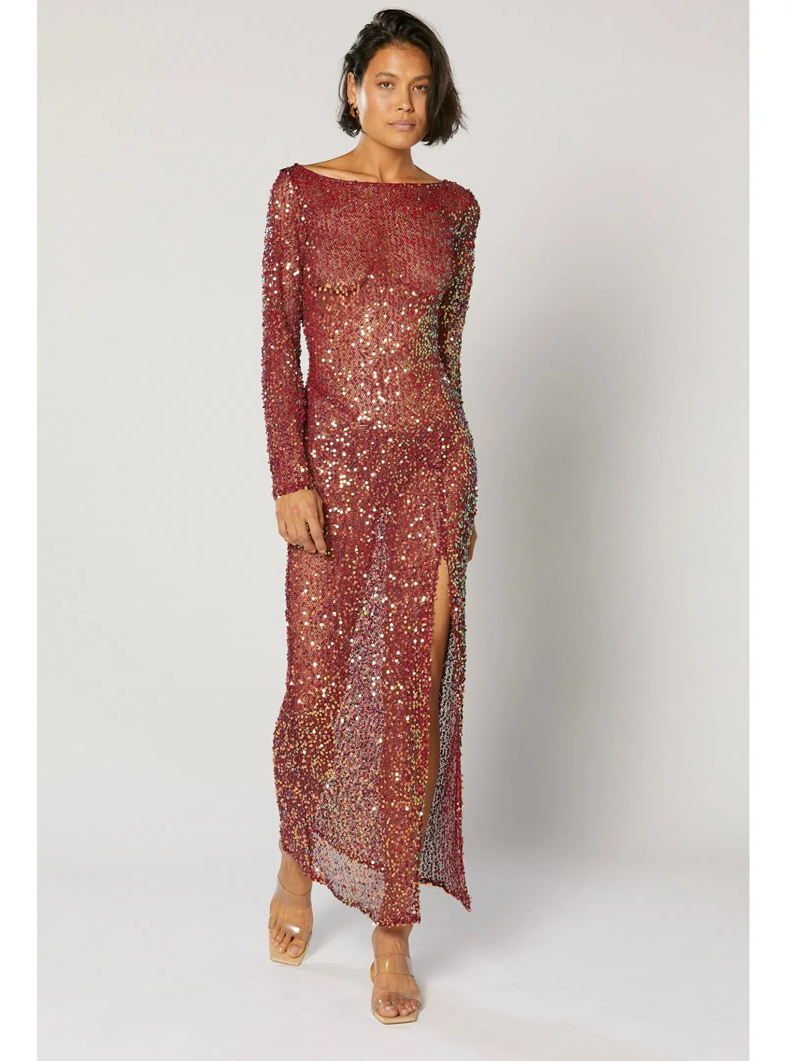 Winona Jiana Classic Dress Burgundy Size AU 6  - Image 1