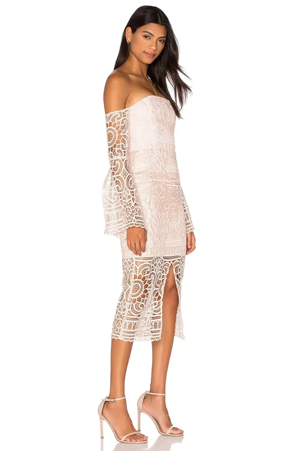 Nicholas Geo Floral Lace Eva Dress Blush Size 6 - Image 2