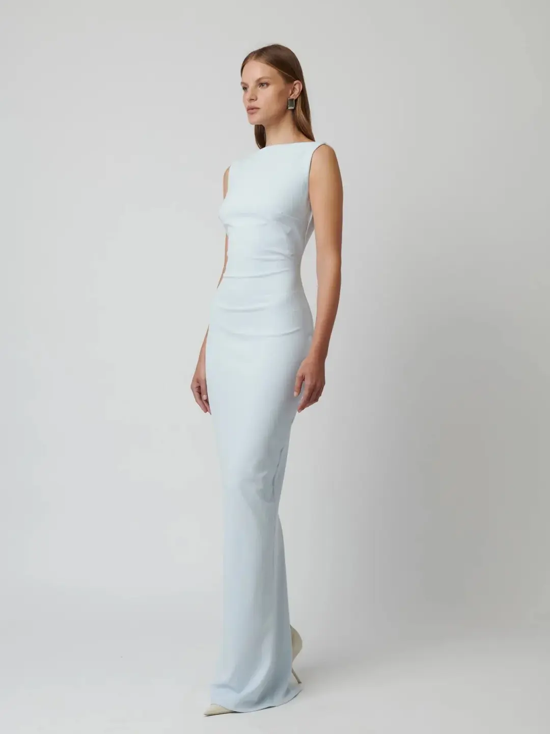 Effie Kats Verona Gown In Ice Blue Size S / AU 8 for rent on The Volte - main image