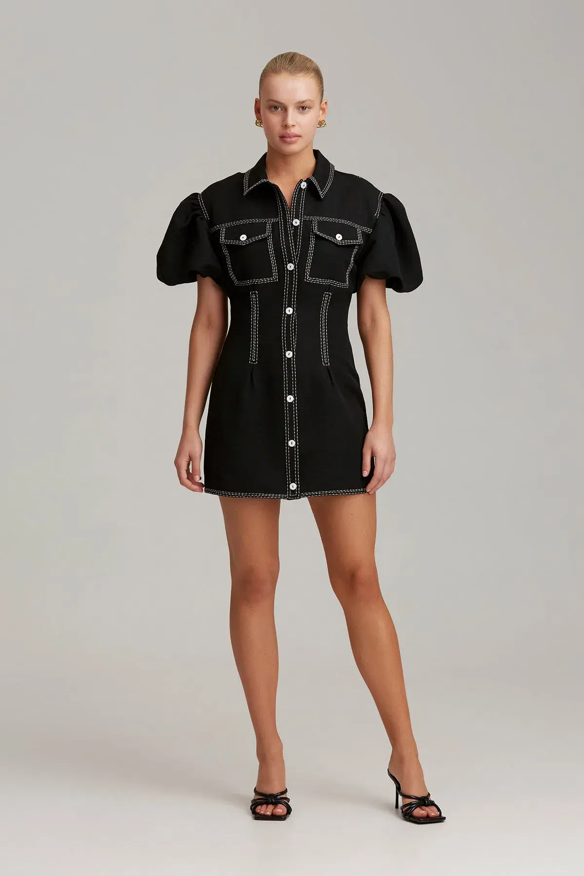 C/MEO Collective Out Of Time Mini Dress Black Size S / AU 8 - Image 1