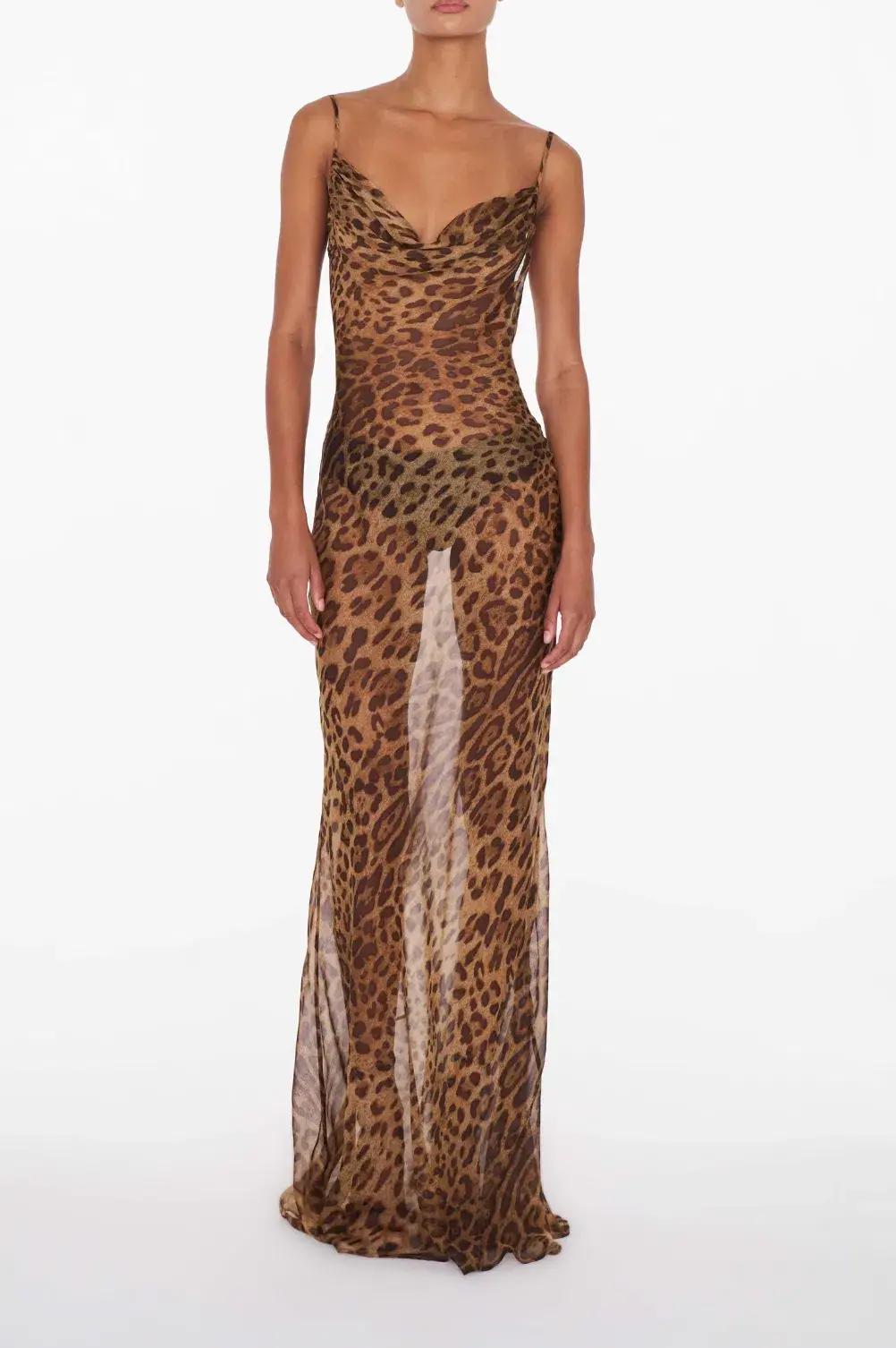 Rat & Boat Valentina Dress Leopard Print Size S / AU 8 - Image 1